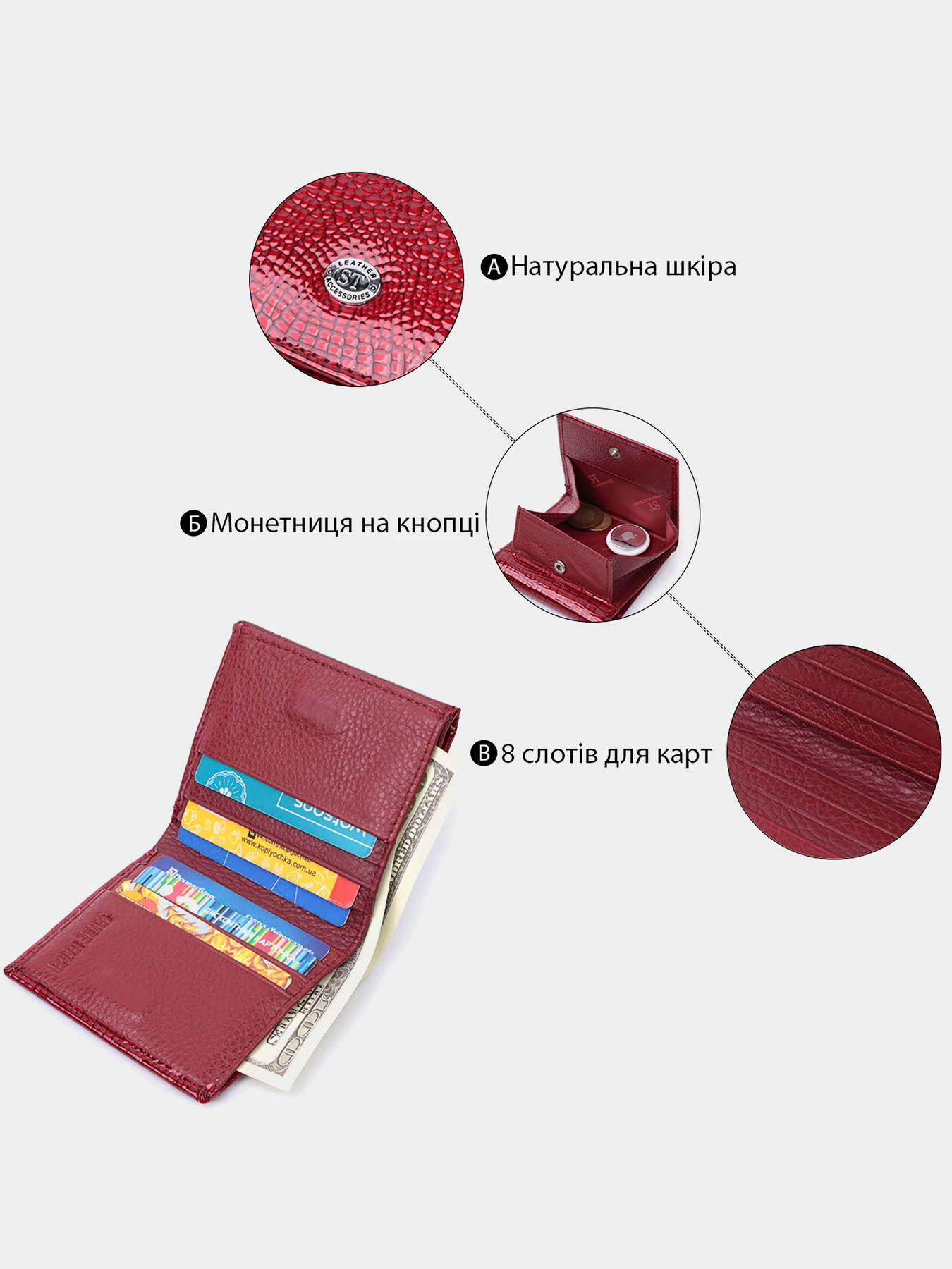 Гаманці ST Leather Accessories модель bag24_22687 Фото