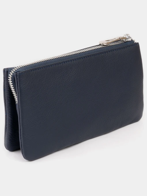 ST Leather Accessories Клатч колір синій фото 2