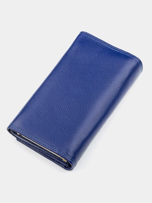 Boston Leather Accessories Гаманець колір синій фото 2