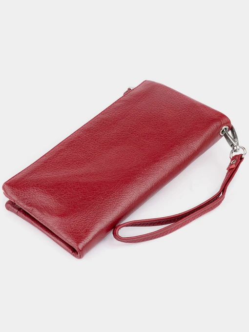 ST Leather Accessories Гаманець колір бордовий фото 2