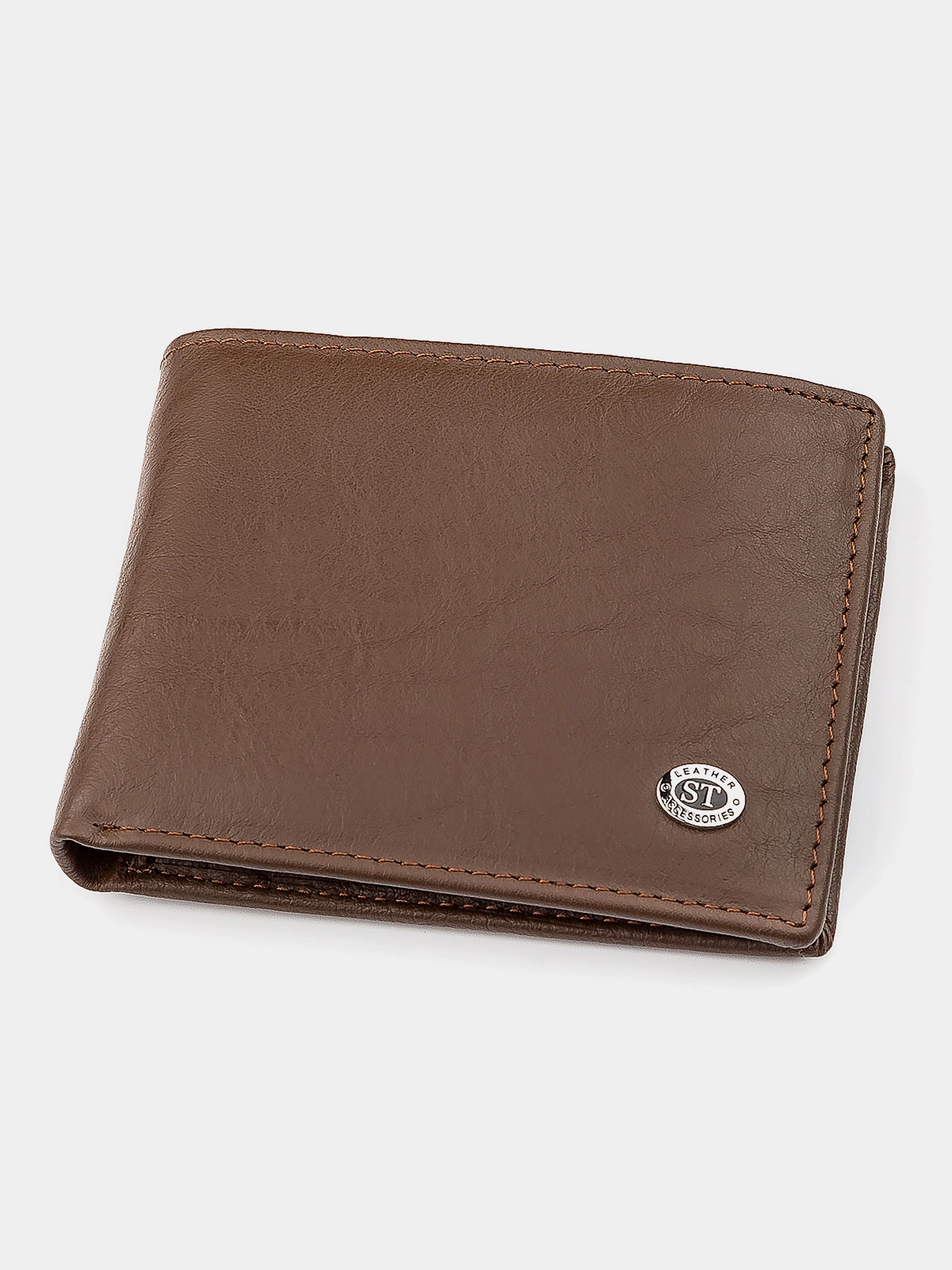 ST Leather Accessories Гаманець колір коричневий