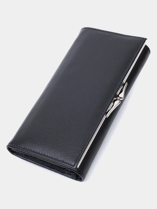 ST Leather Accessories Гаманець колір чорний фото 2