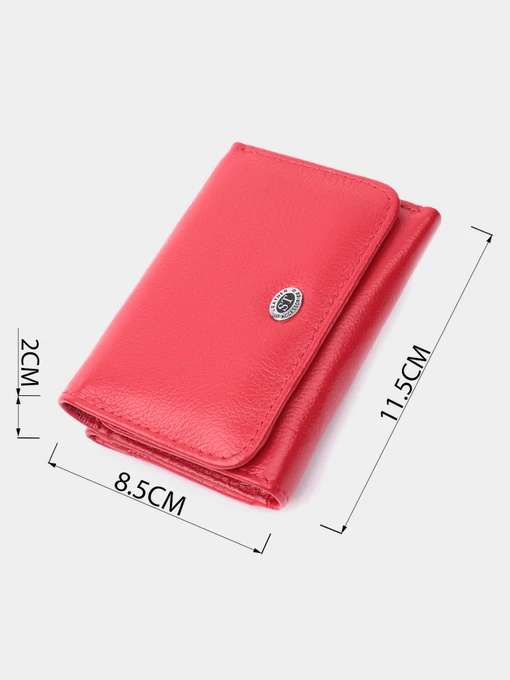 ST Leather Accessories Гаманець колір червоний фото 3