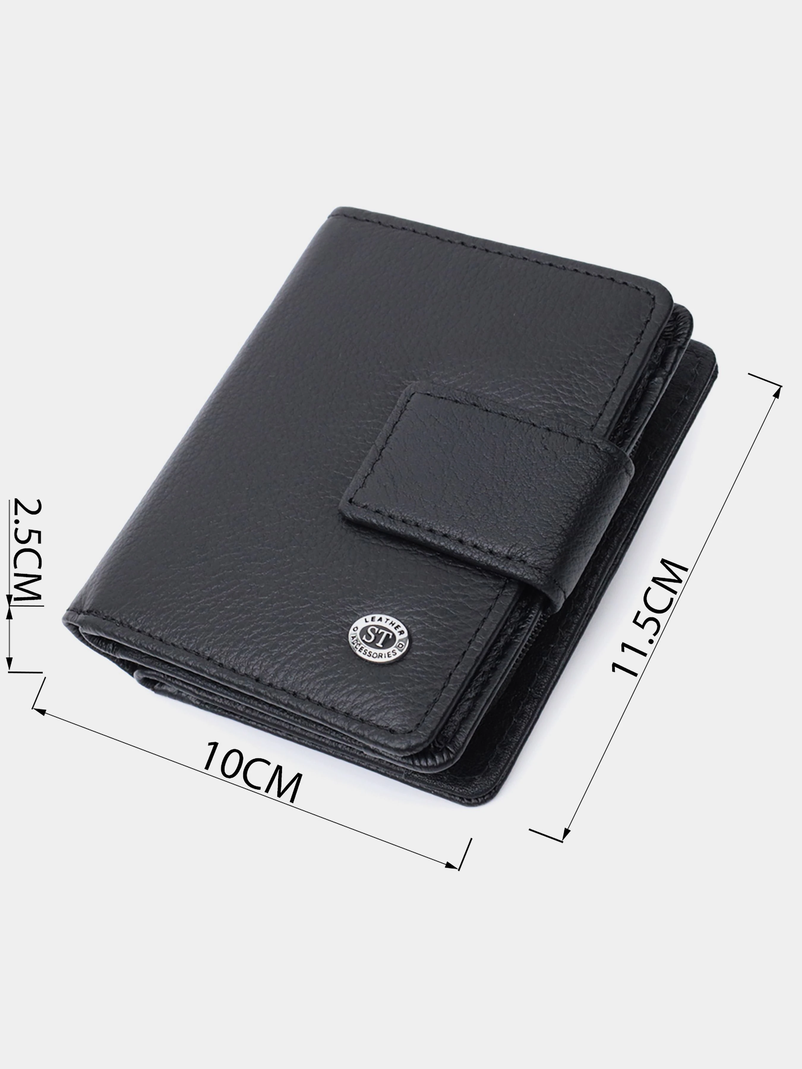 ST Leather Accessories Гаманець колір чорний фото 3