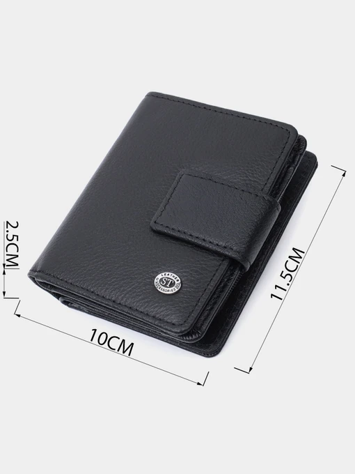 ST Leather Accessories Гаманець колір чорний фото 3