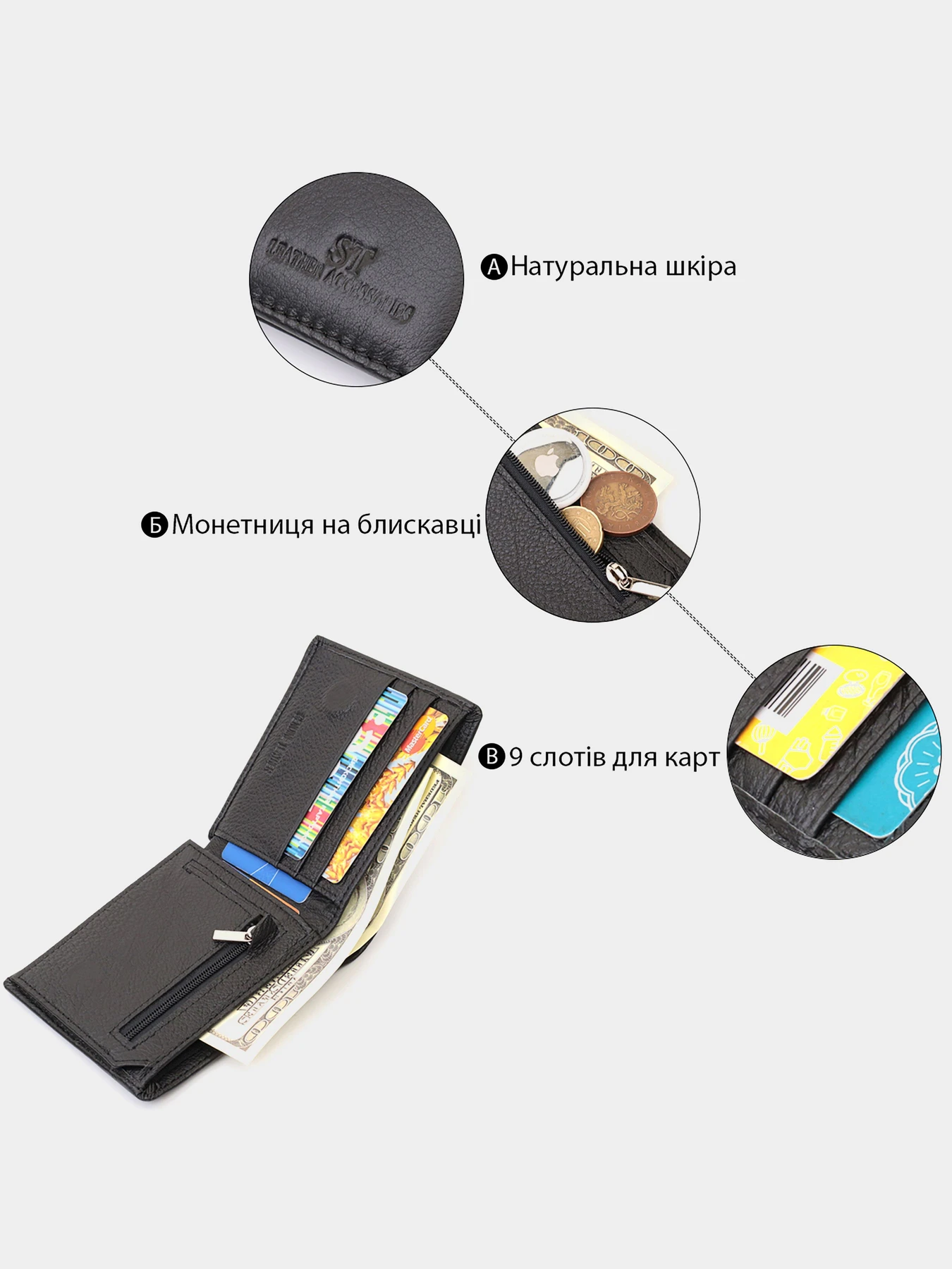 Гаманці ST Leather Accessories модель bag24_22734 Фото
