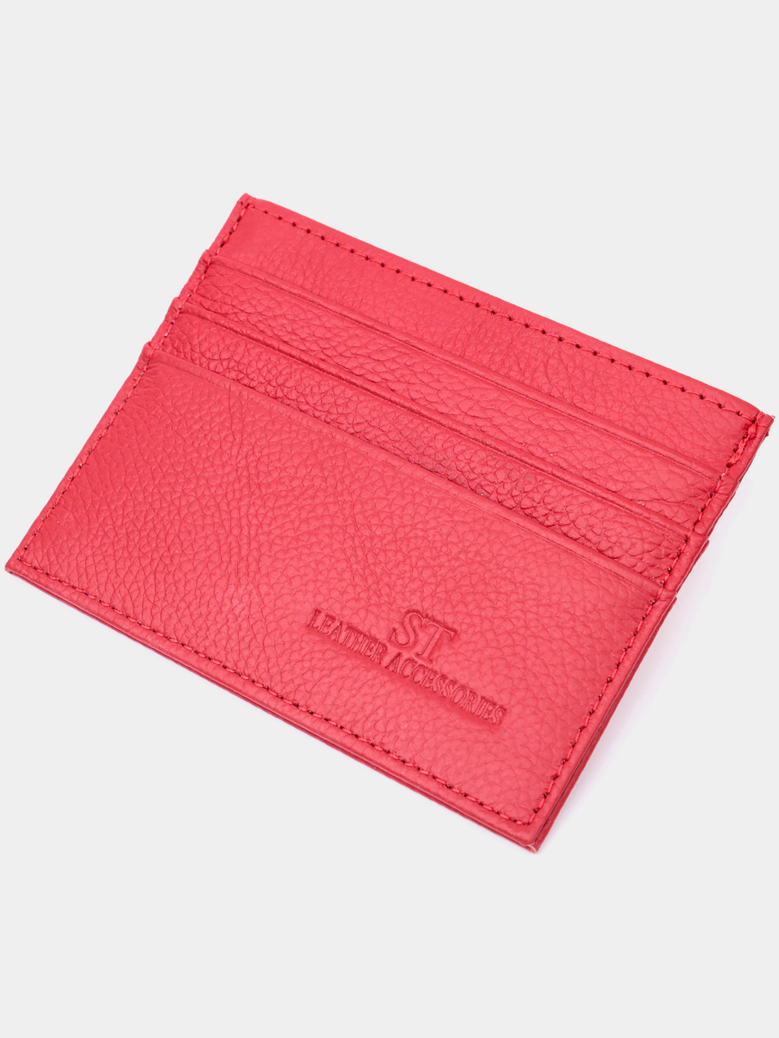 ST Leather Accessories Візитниця колір червоний