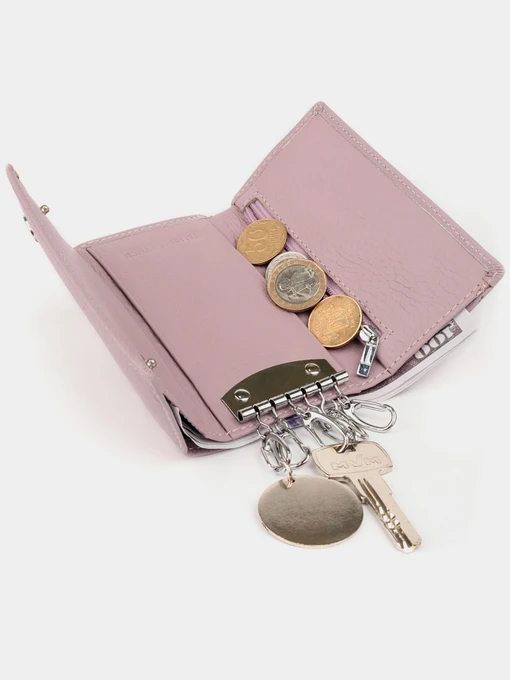 ST Leather Accessories Ключниця колір рожевий фото 3