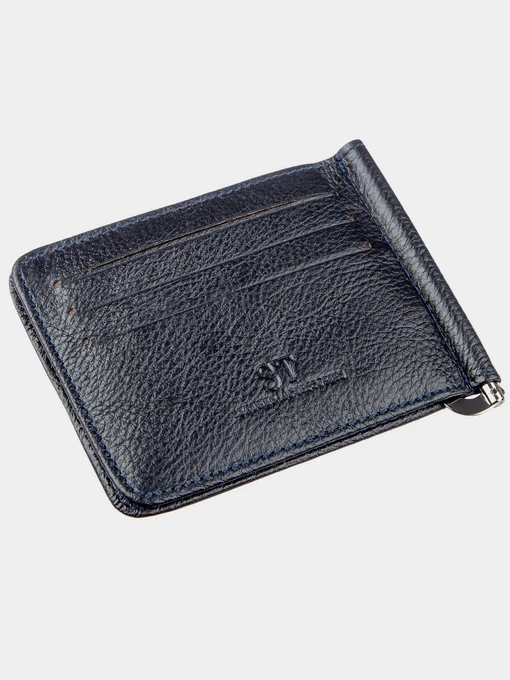ST Leather Accessories Портмоне колір синій фото 2