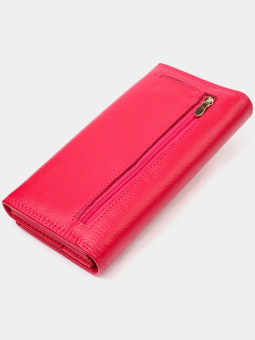 Boston Leather Accessories Гаманець колір рожевий фото 2