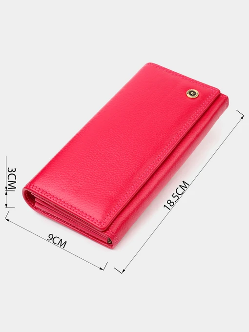 Boston Leather Accessories Гаманець колір рожевий фото 3