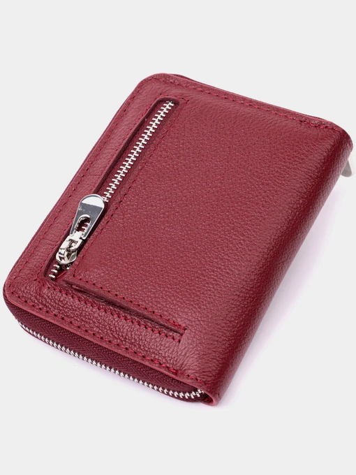 ST Leather Accessories Гаманець колір бордовий фото 2