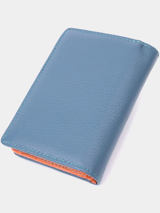ST Leather Accessories Гаманець колір бірюзовий фото 2