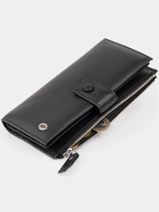 ST Leather Accessories Гаманець колір чорний фото 3