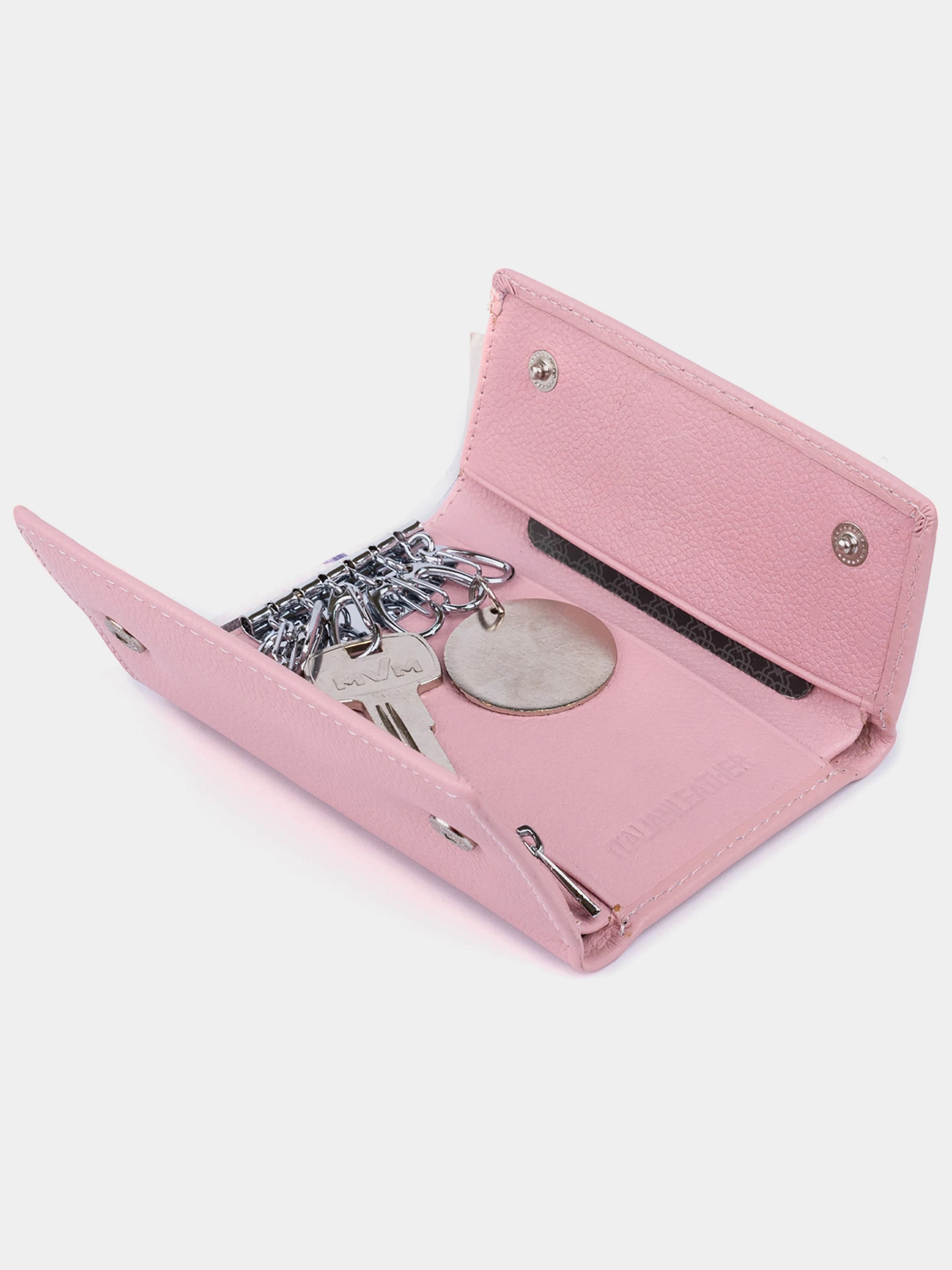 ST Leather Accessories Ключниця колір рожевий фото 3