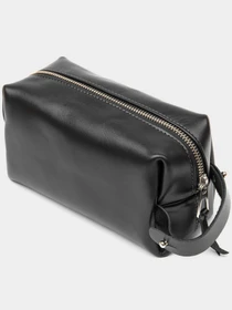 Кожаная мужская Органайзер-косметичка GRANDE PELLE Черный Grande Pelle модель bag24_11415 Фото
