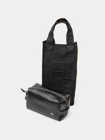 Кожаная мужская Органайзер-косметичка GRANDE PELLE Черный Grande Pelle модель bag24_11415 Фото