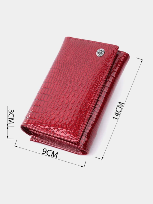 ST Leather Accessories Гаманець колір червоний фото 3