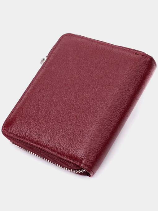 ST Leather Accessories Гаманець колір бордовий фото 2