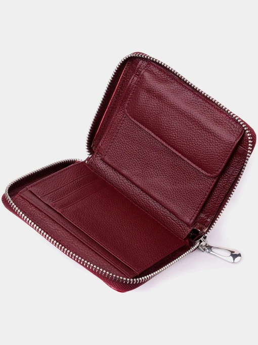 ST Leather Accessories Гаманець колір бордовий фото 3