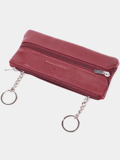 ST Leather Accessories Ключниця колір бордовий фото 3