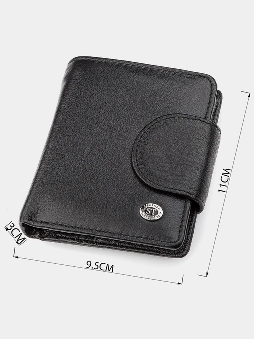 ST Leather Accessories Гаманець колір чорний фото 3
