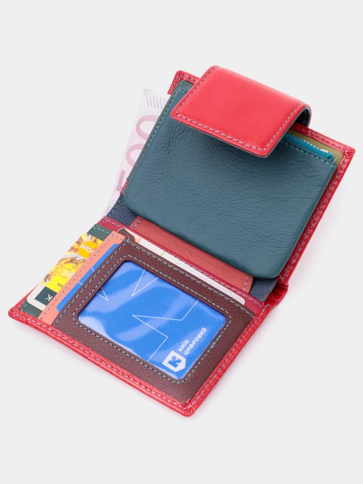 ST Leather Accessories Портмоне колір червоний фото 3