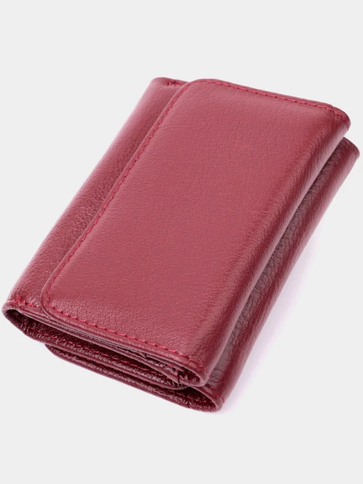 ST Leather Accessories Гаманець колір бордовий фото 2