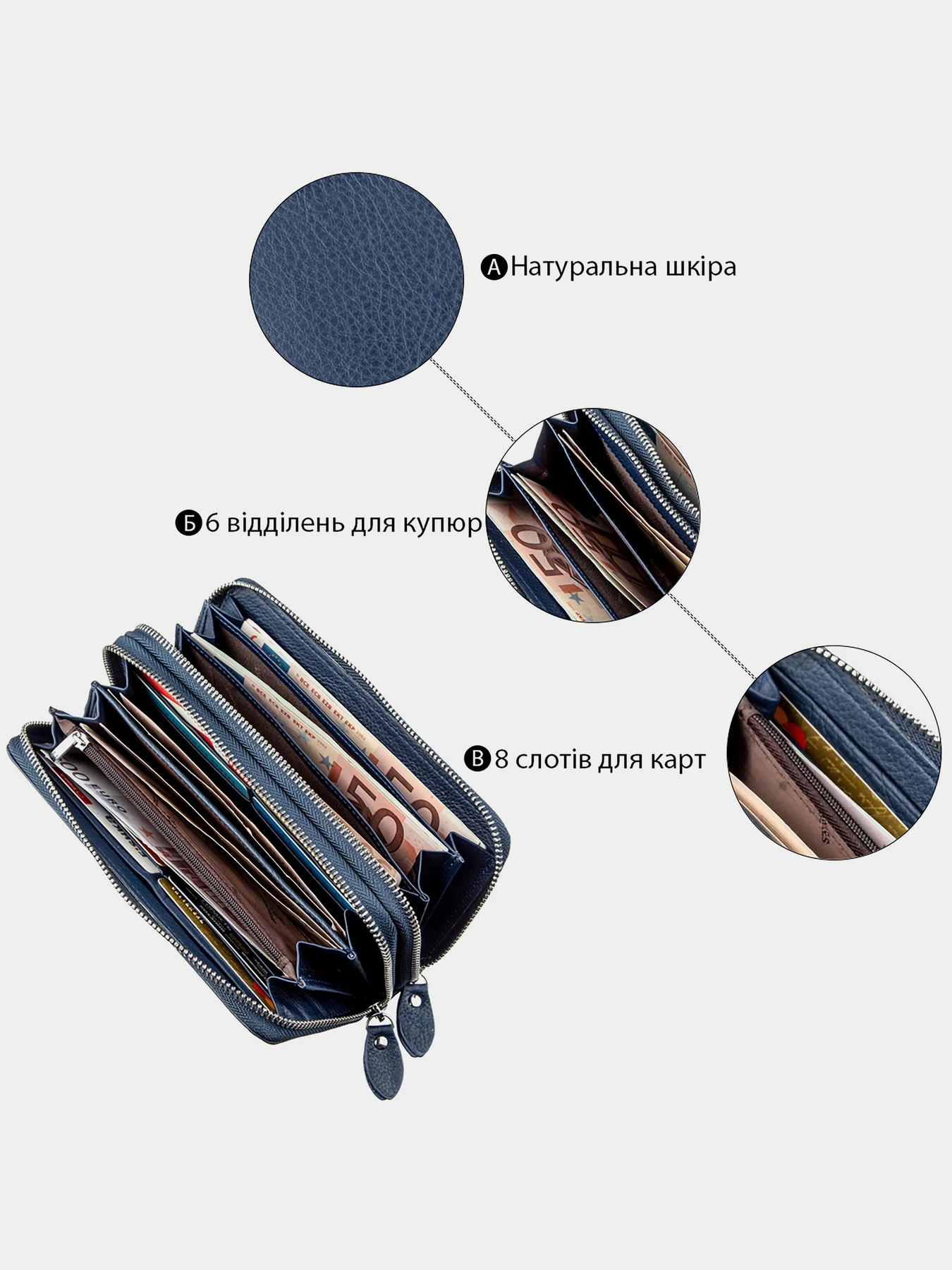 Гаманці ST Leather Accessories модель bag24_18869 Фото