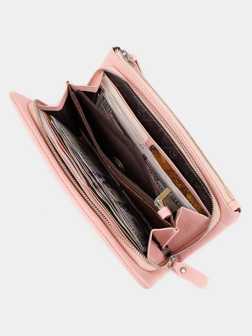 ST Leather Accessories Гаманець колір рожевий фото 3