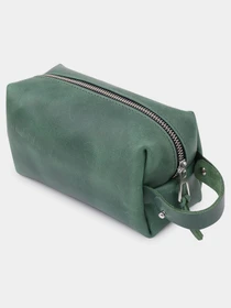 Кожаная Органайзер-косметичка унисекс GRANDE PELLE Зеленый Grande Pelle модель bag24_11572 Фото