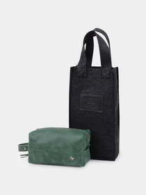 Кожаная Органайзер-косметичка унисекс GRANDE PELLE Зеленый Grande Pelle модель bag24_11572 Фото