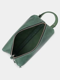 Кожаная Органайзер-косметичка унисекс GRANDE PELLE Зеленый Grande Pelle модель bag24_11572 Фото