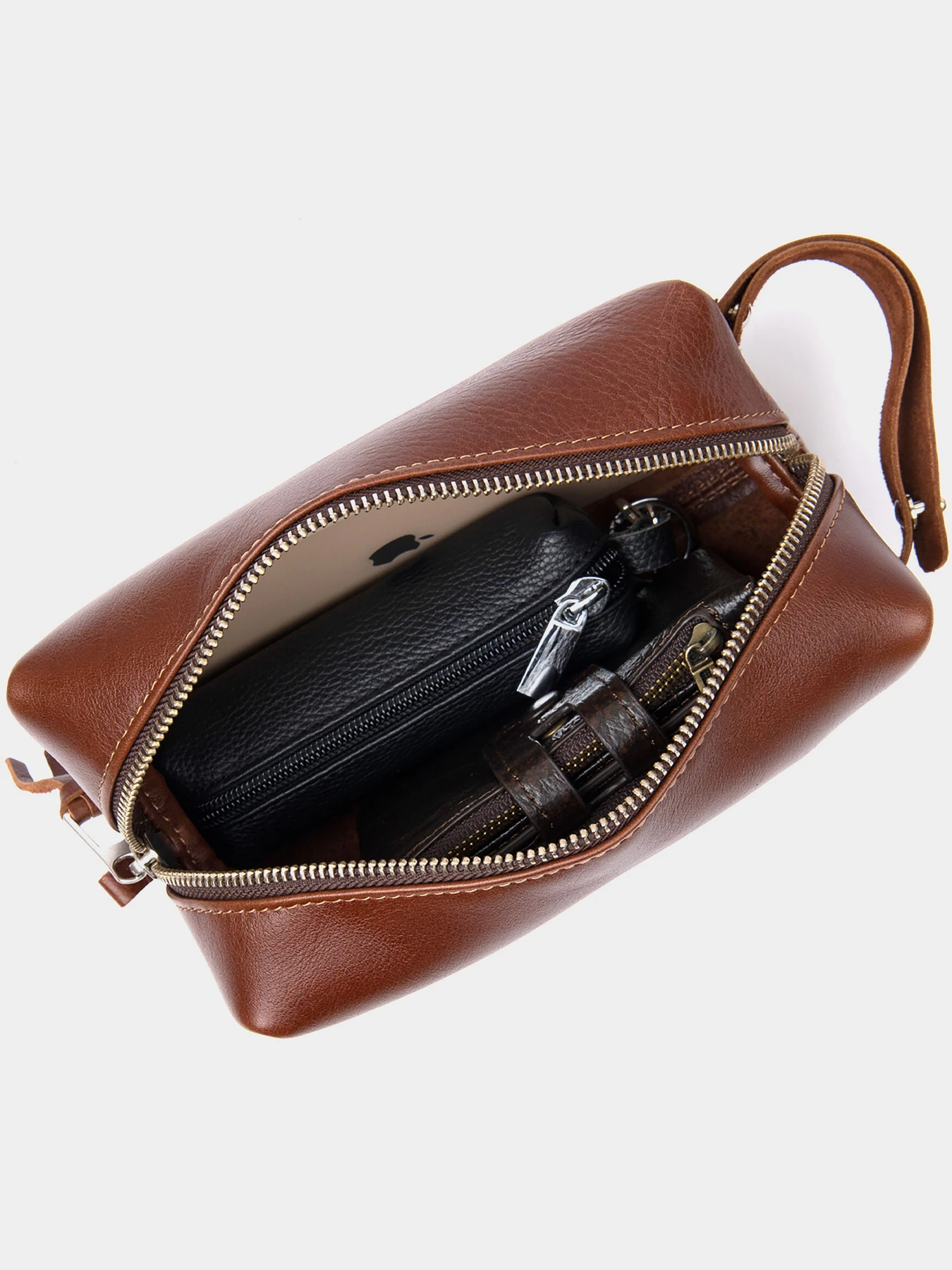 Мужской несессер из натуральной кожи GRANDE PELLE Коричневый Grande Pelle модель bag24_11416 Мужской несессер из натуральной кожи GRANDE PELLE Коричневый Grande Pelle модель bag24_11416 Фото