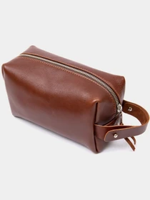 Мужской несессер из натуральной кожи GRANDE PELLE Коричневый Grande Pelle модель bag24_11416 Фото