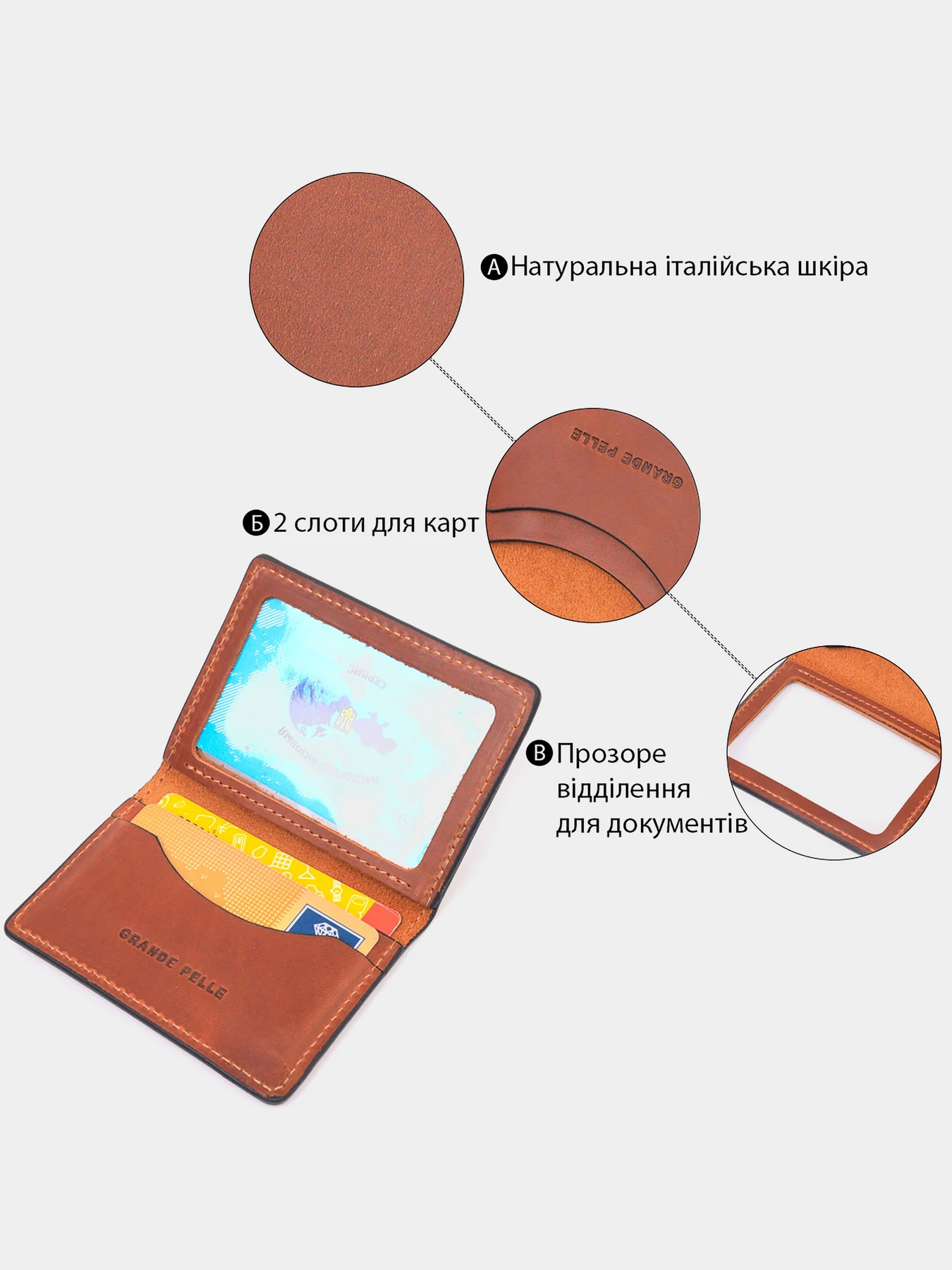 Кошельки Grande Pelle модель bag24_16705 Фото