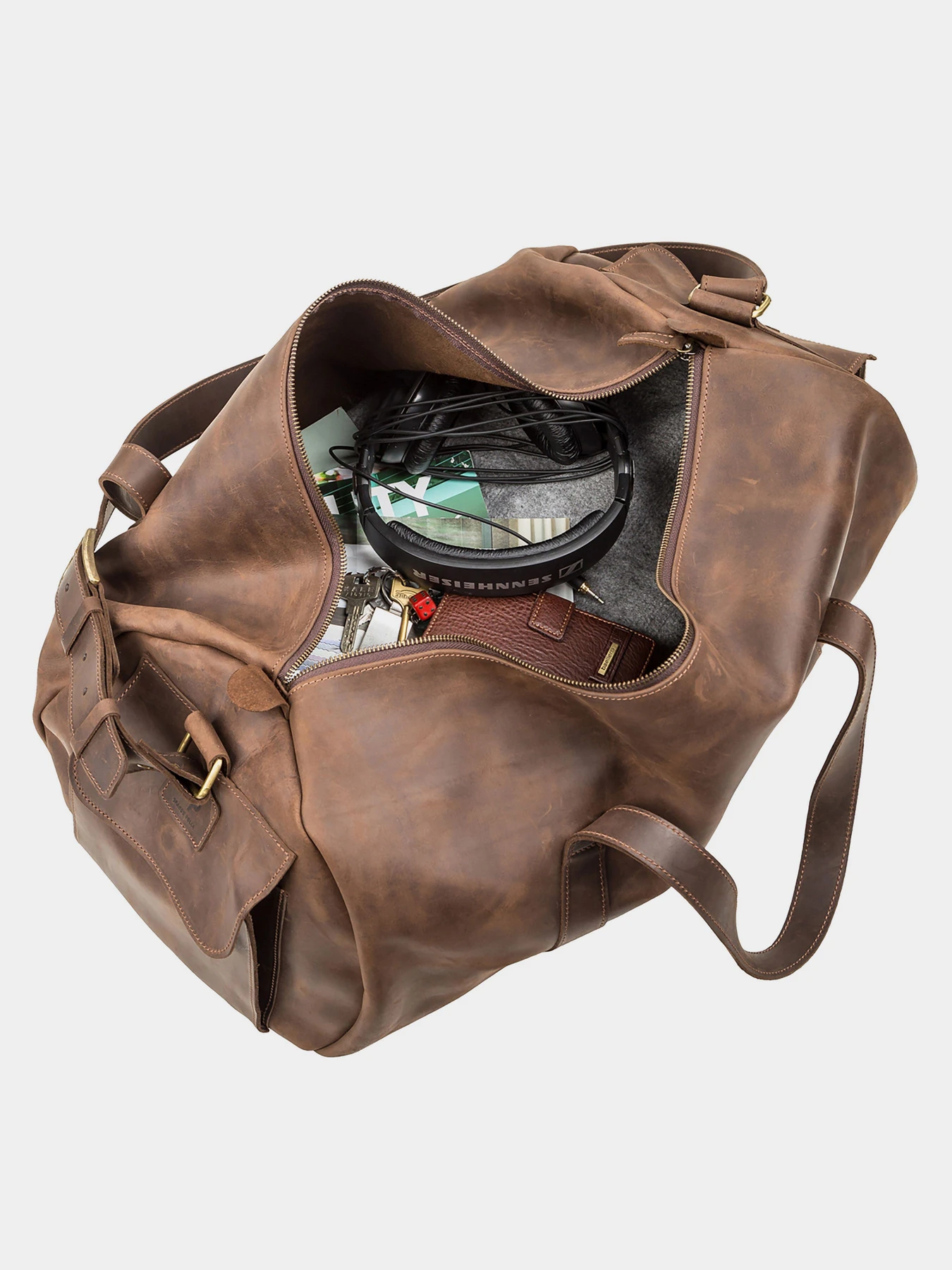 Дорожные сумки и чемоданы Grande Pelle модель bag24_11045 Фото