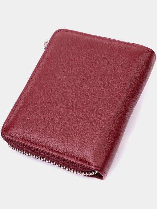 ST Leather Accessories Гаманець колір бордовий фото 2