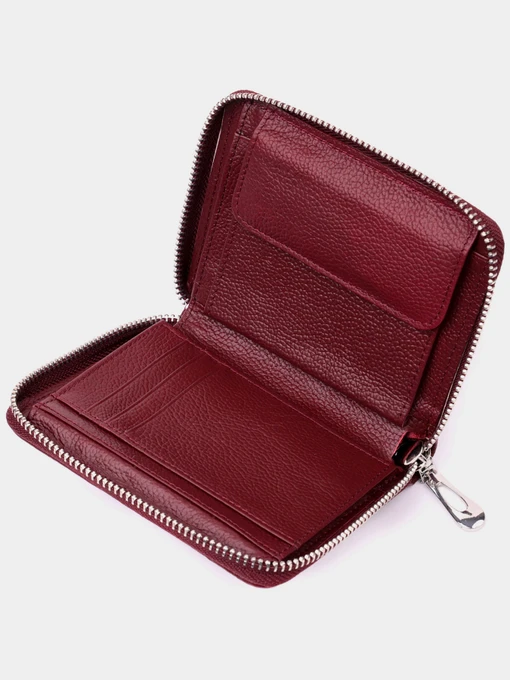 ST Leather Accessories Гаманець колір бордовий фото 3