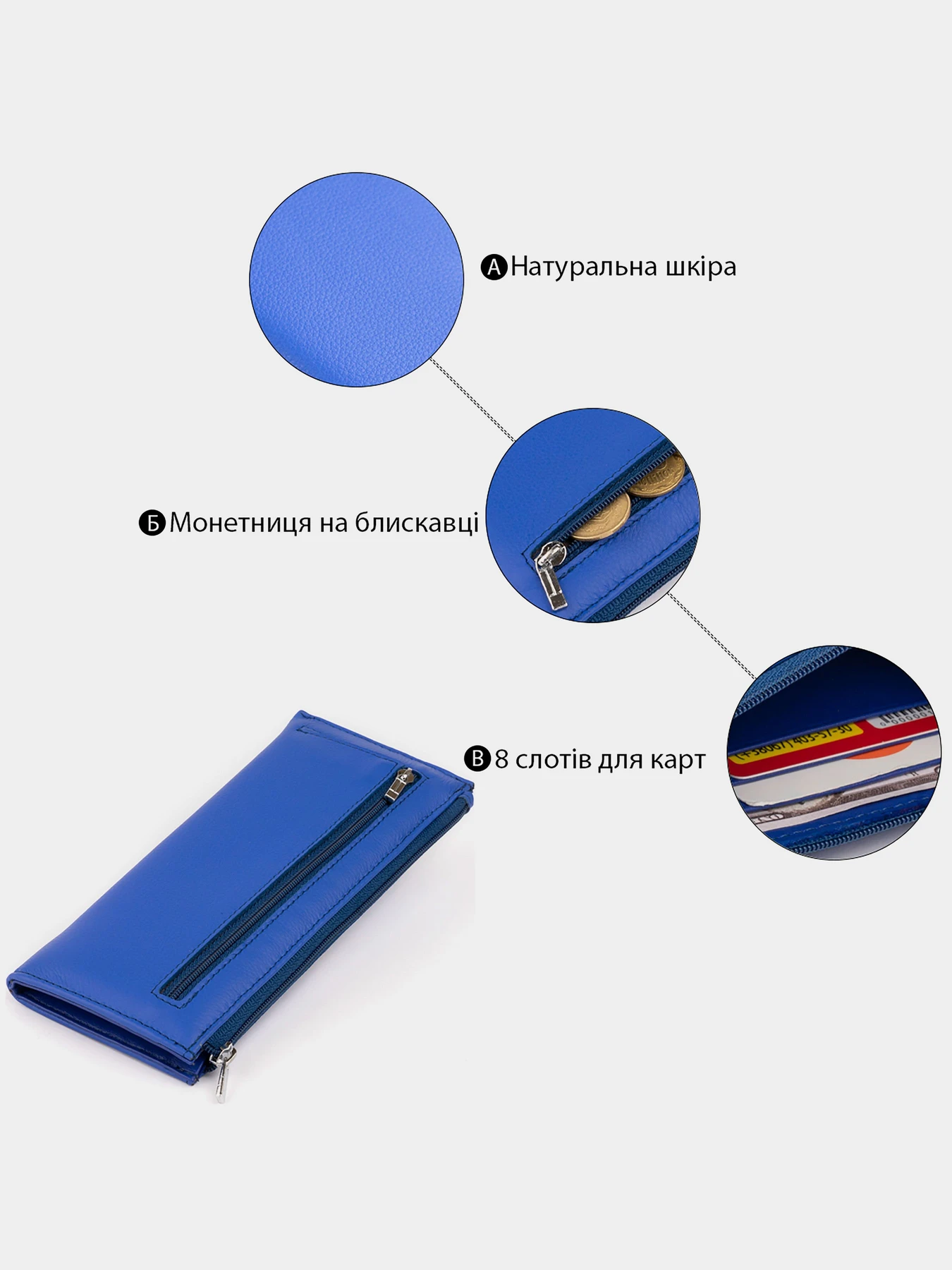 Кошельки ST Leather Accessories модель bag24_19329 Фото