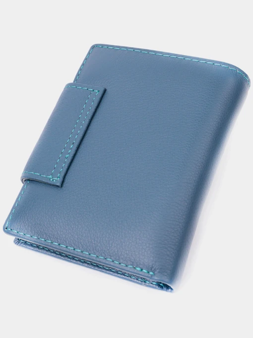 ST Leather Accessories Портмоне колір бірюзовий фото 2