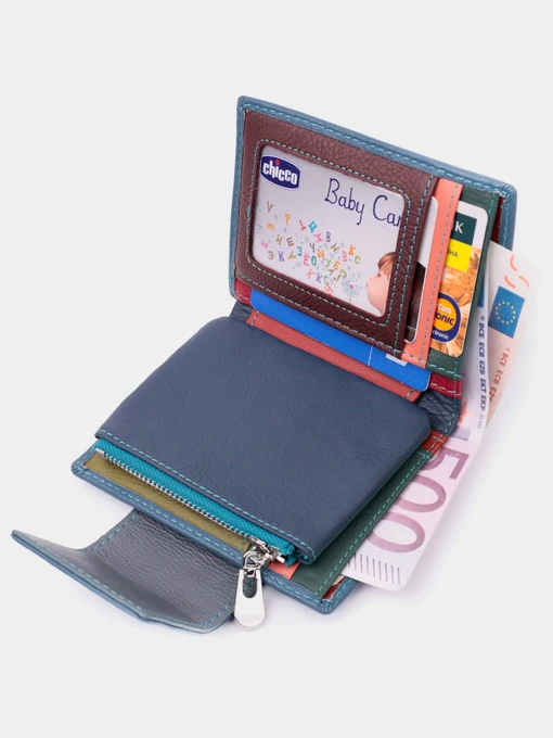 ST Leather Accessories Портмоне колір бірюзовий фото 3