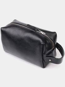 Органайзер-косметичка среднего размера из гладкой кожи на молнии Grande Pelle модель bag24_16764 Фото