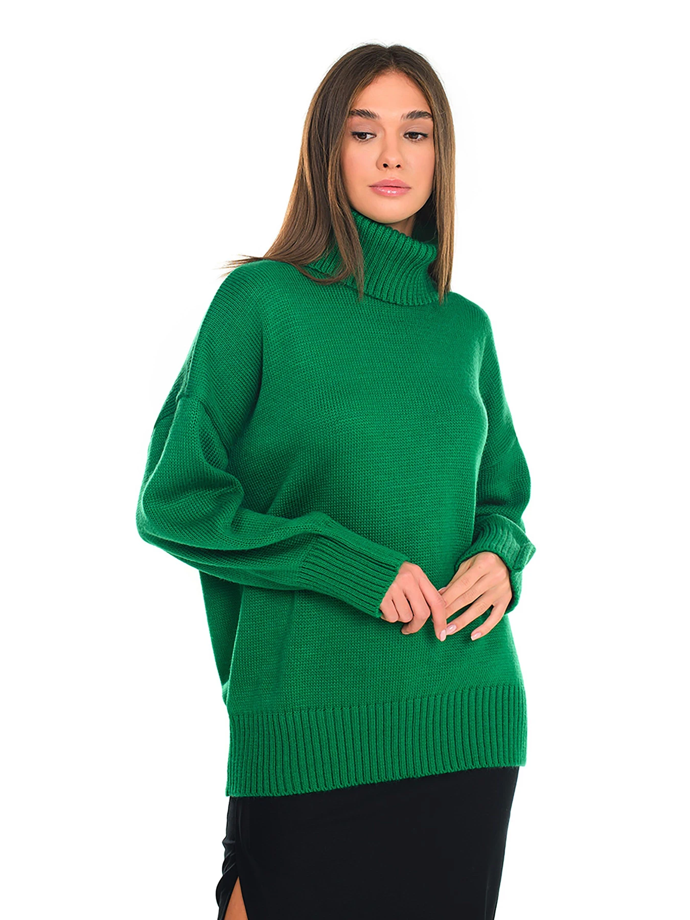 Свитры и кардиганы SVTR модель 435greenWSWTSVTR Свитры и кардиганы SVTR модель 435greenWSWTSVTR Фото