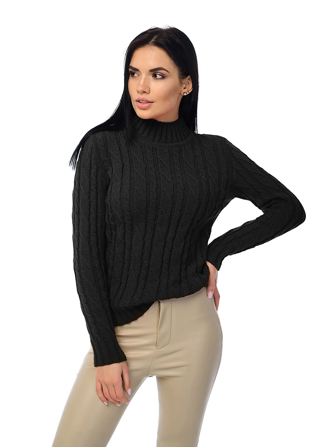 Свитры и кардиганы SVTR модель 414blackWSWTSVTR Свитры и кардиганы SVTR модель 414blackWSWTSVTR Фото