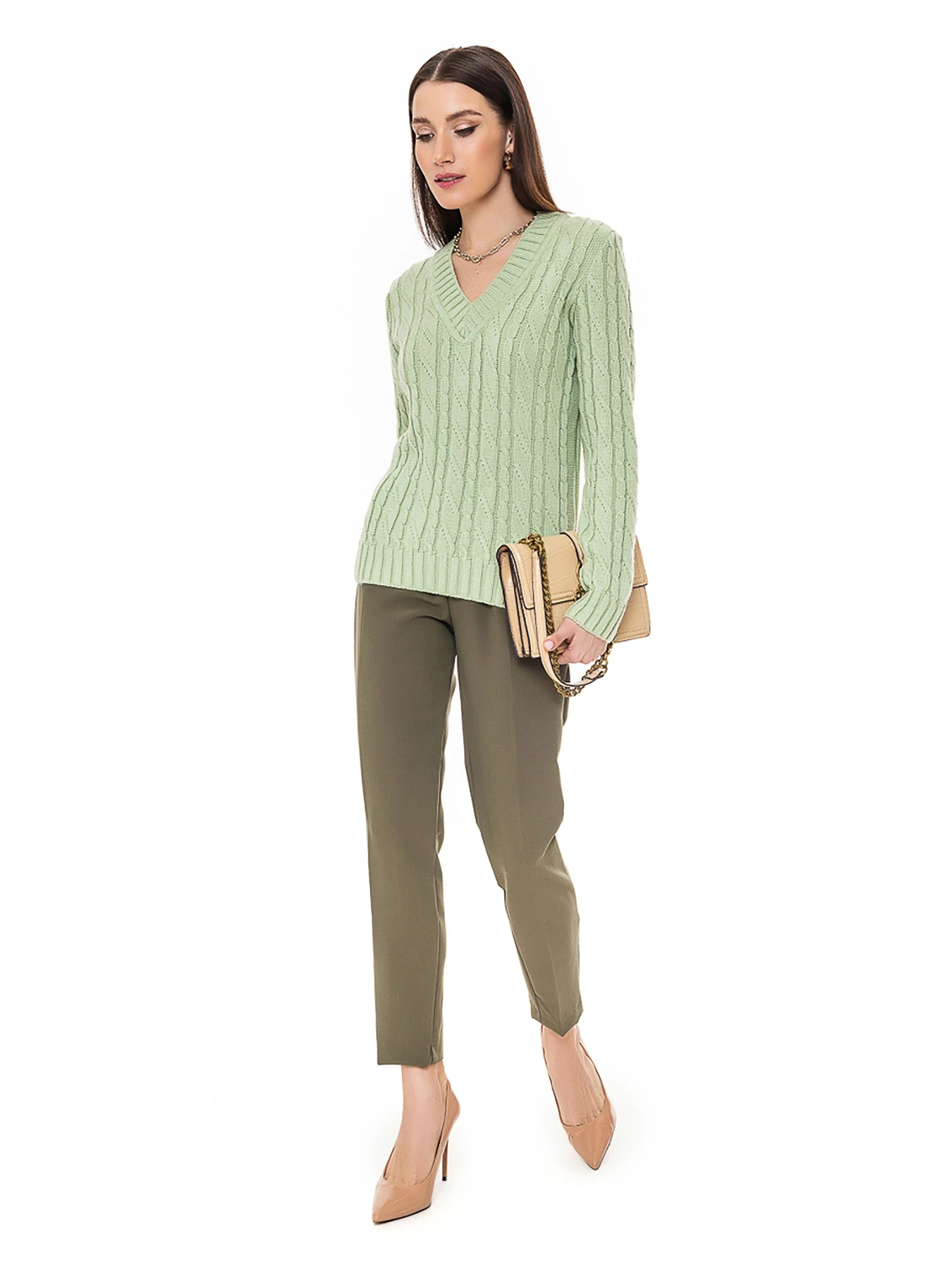 Свитры и кардиганы SVTR модель 409pistachioWSWTSVTR Свитры и кардиганы SVTR модель 409pistachioWSWTSVTR Фото