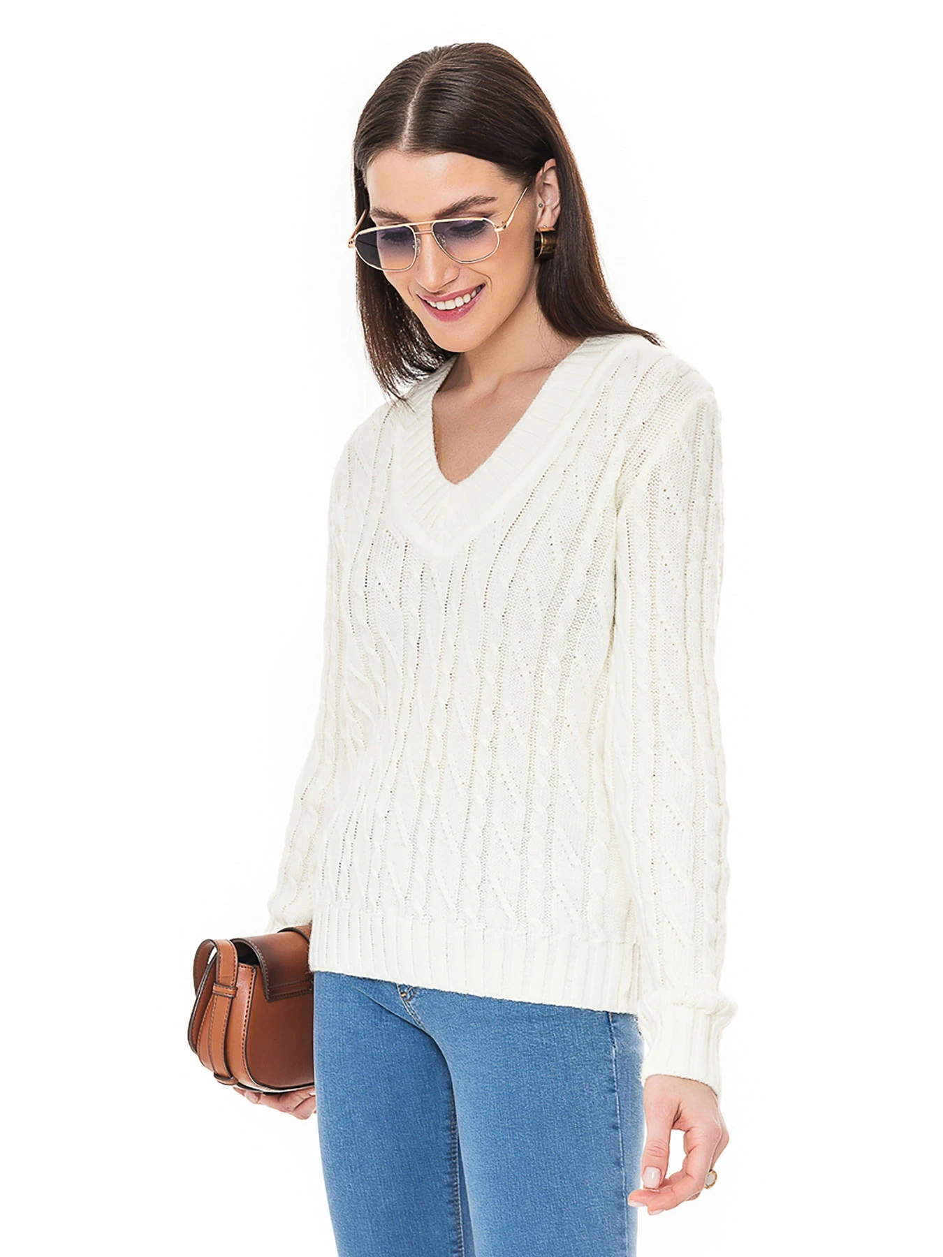 Свитры и кардиганы SVTR модель 409milkyWSWTSVTR Свитры и кардиганы SVTR модель 409milkyWSWTSVTR Фото