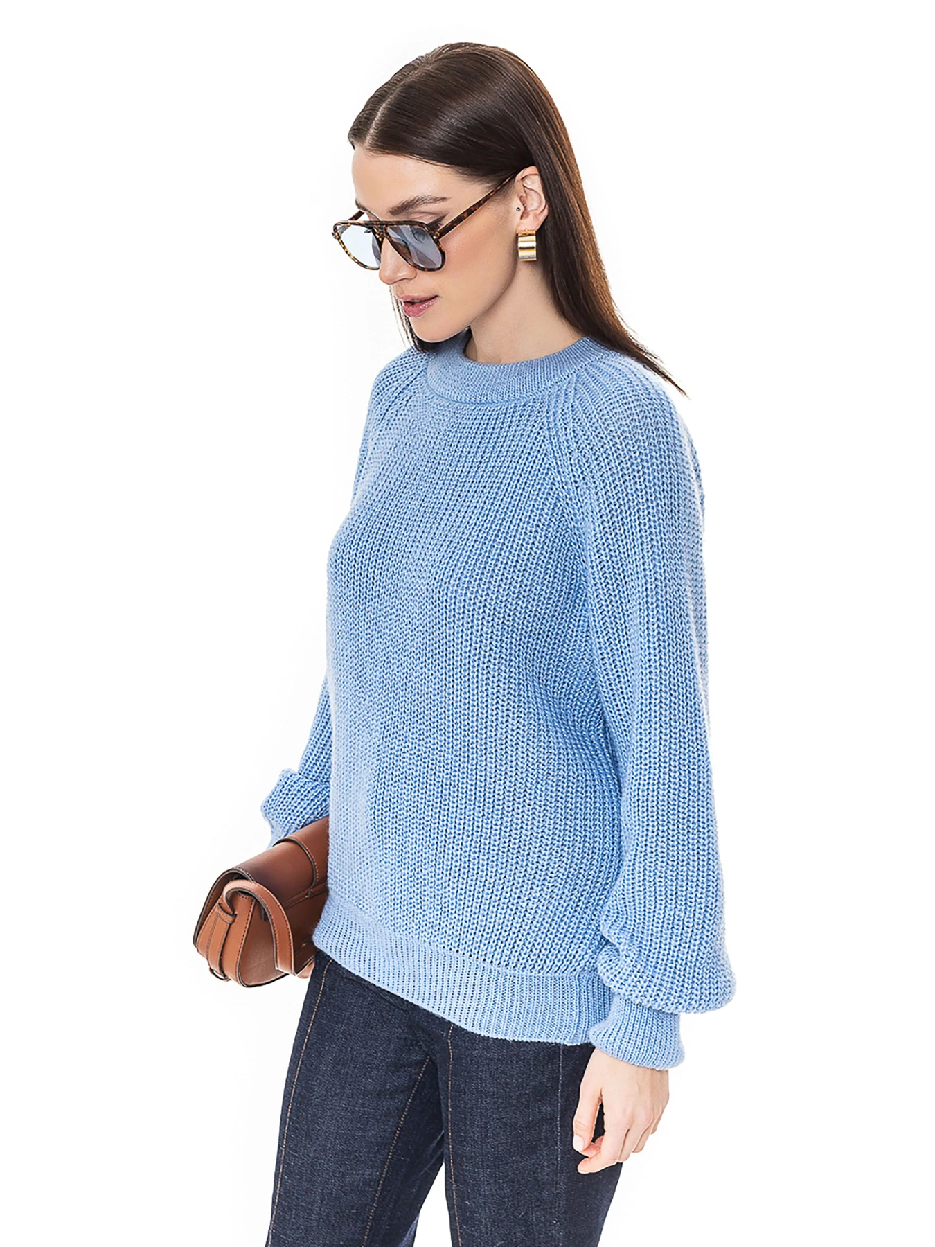 Свитры и кардиганы SVTR модель 472blueWSWTSVTR Свитры и кардиганы SVTR модель 472blueWSWTSVTR Фото
