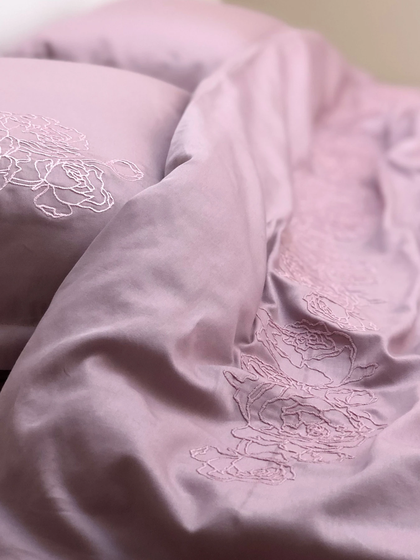 Підковдра рожева з вишитими півоніями Cozy модель 8009460 Фото