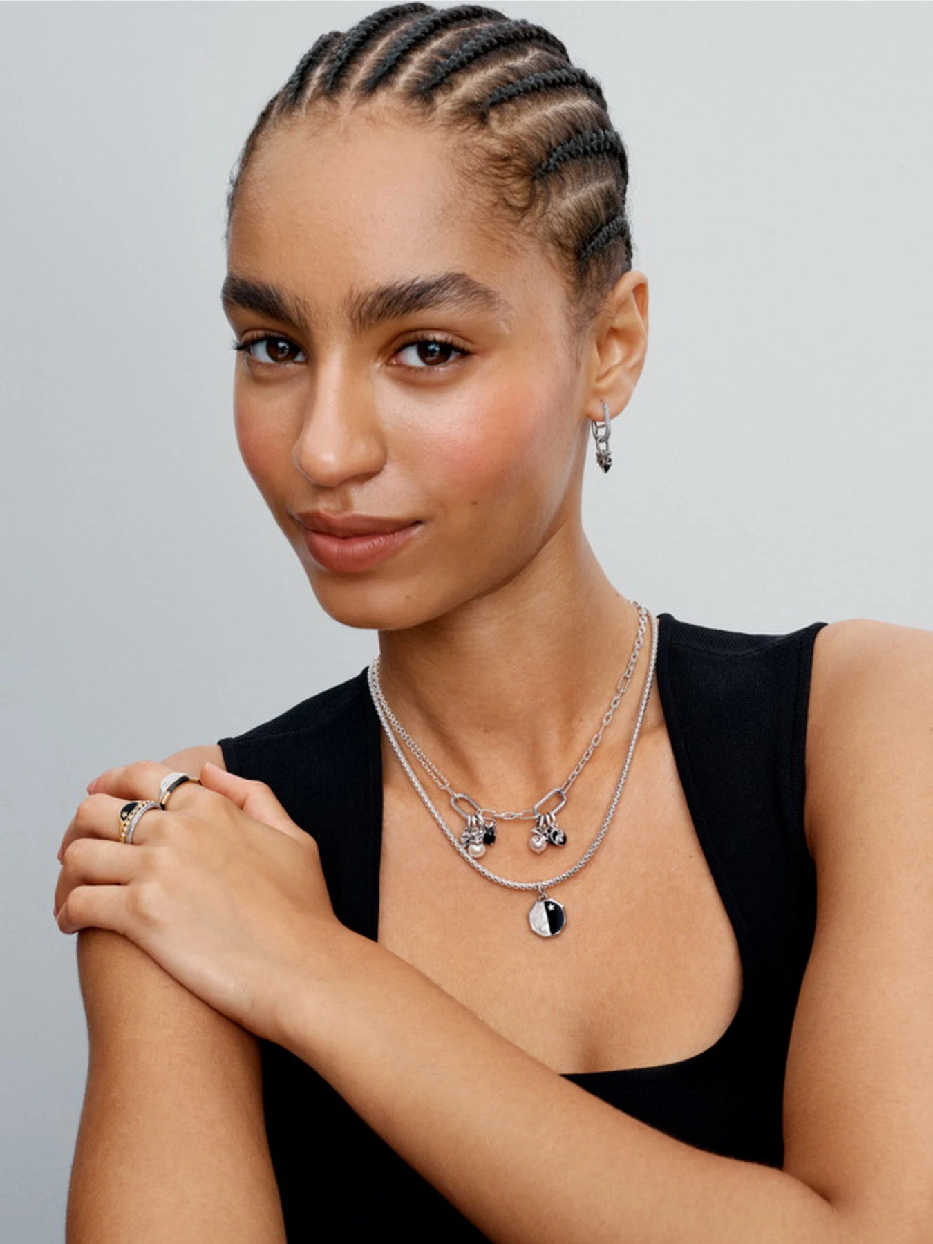 Каблучки PANDORA модель 193662C01 Каблучки PANDORA модель 193662C01 Фото